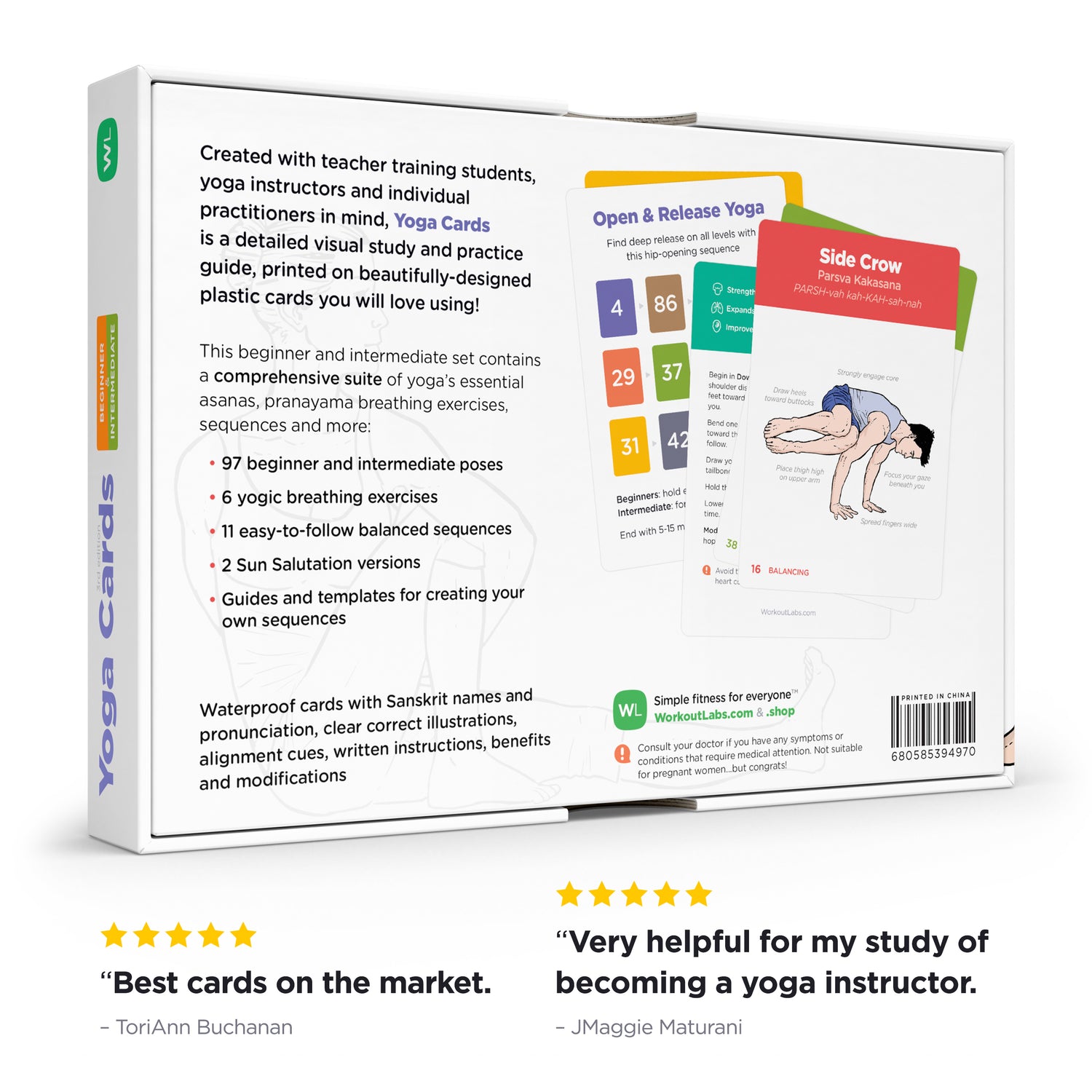 Yoga Cards I & II Set: Professional Study, Sequencing & Practice Guide