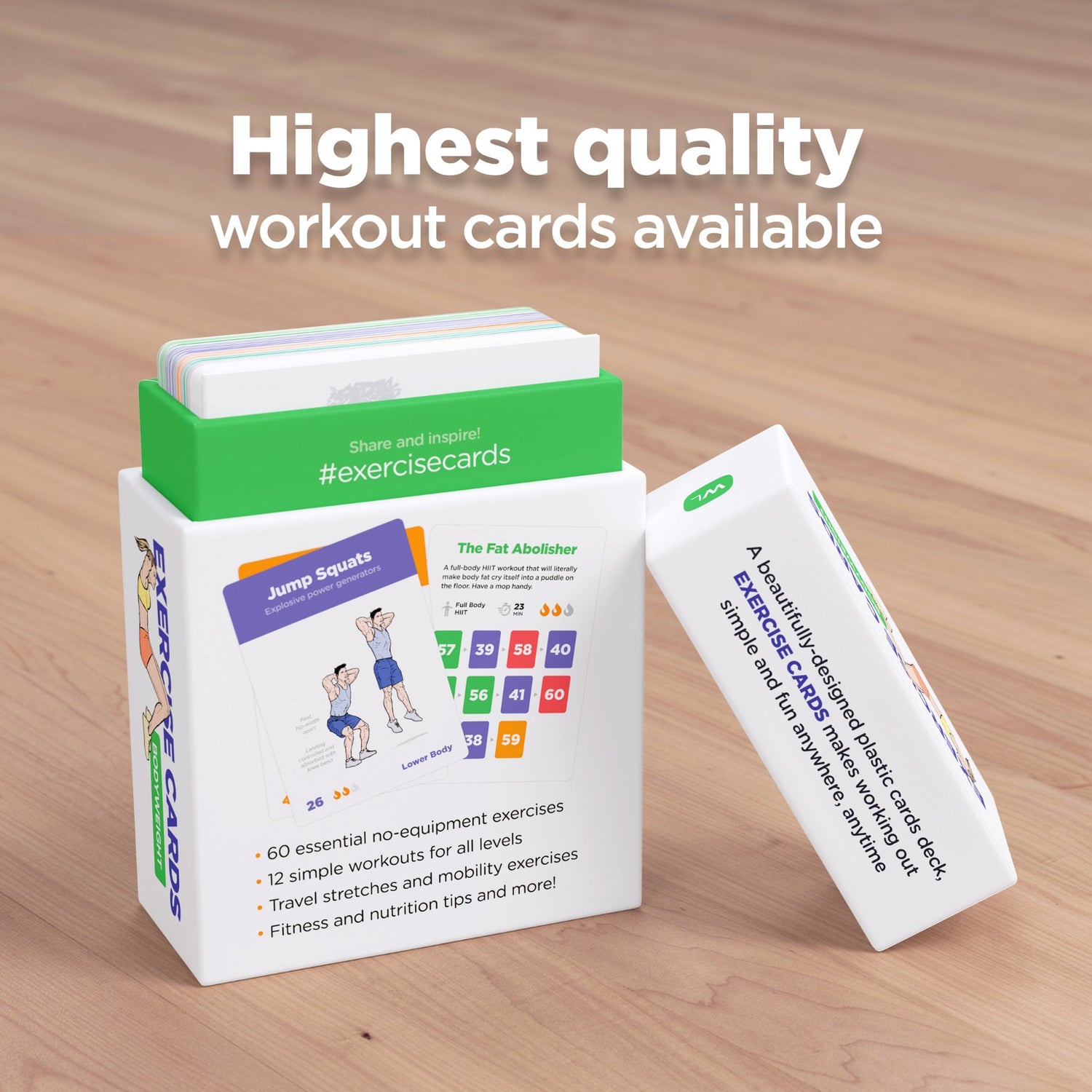 Weight loss workouts anytime anywhere with WorkoutLabs Exercise Cards