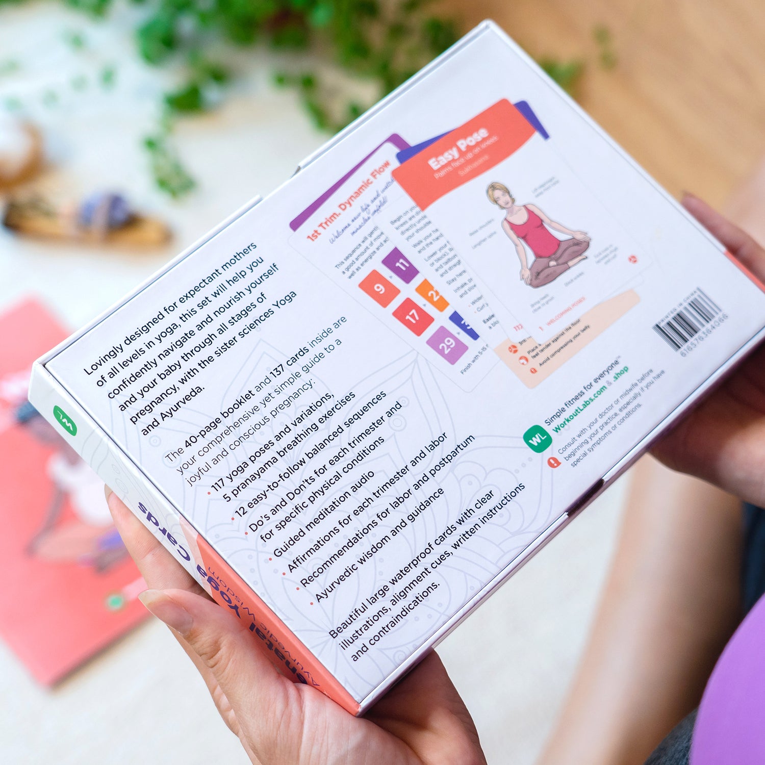Prenatal Yoga Cards Set for Pregnant Mothers of All levels in yoga