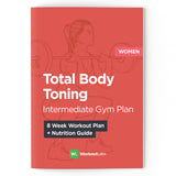 Total Body Toning: Intermediate Gym Plan & Nutrition Guide for Women